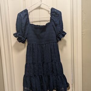 Altar'd State Textured Navy Dress